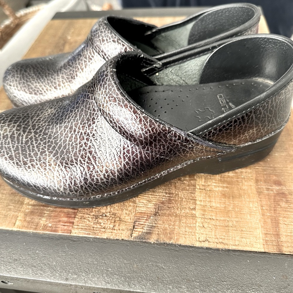 Dansko Professional Metallic Pewter Clog